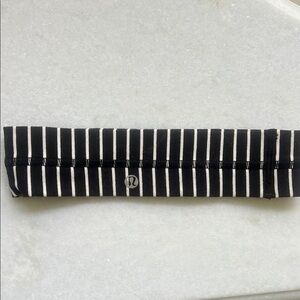 lululemon athletica Black and White Striped Headband